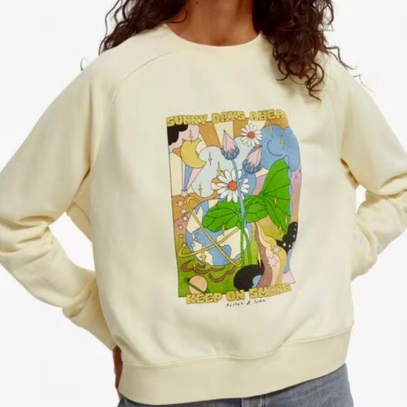 SCOTCH & SODA | Graphic Print Crew Neck Sweatshirt  NWOT - Picture 4 of 6